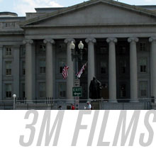 3M safety film was installed on the Department of Treasury.