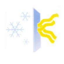 3M All Season Window Films reduce heat loss by reflecting back indoor radiant heat.